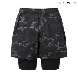 [하이드로겐] 남성 액티브 2IN1 쇼츠 H11E3PS101_BK