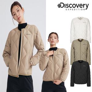 디스커버리 25FW 신상/여성/무봉제/기본핏/데일리/캐주얼/디하스 U넥 튜브 다운 경량패딩 DWDJ74056