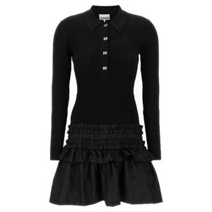 GANNI Melange Rib Knit Mini dress K2523099