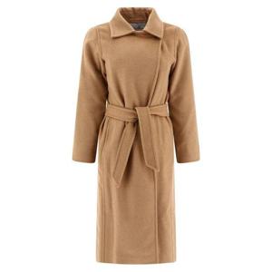 25FW 막스마라 여성 MANUELA 마누엘라 벨티드 울 롱 코트 카멜 MANUELA 001