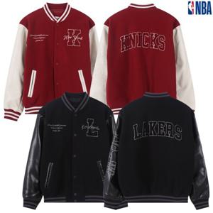 [NBA]N245PJ201P GR 남여공용 엔비에이 바시티 점퍼 자켓 아우터 오버핏 누빔 겨울