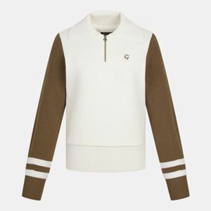 [테일러메이드] 어패럴 골프 웨어 25 F W TWSHO8124 101 여성 하프집업 에리형 스웨터 니트 방풍 티셔츠