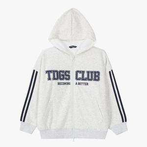 더데이걸소매테이프울프조후드집업점퍼TGJM25T03