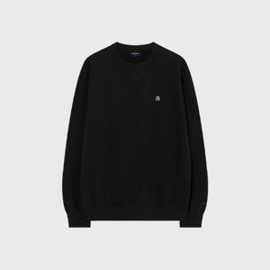 M 커버낫긴팔티 CQK CO2503CR02-BK 시그니처 심볼 맨투맨 Black