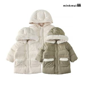 [밍크뮤]CR FUR배색롱다운점퍼 35C1411406 35C14-114-06 35C14-114-07 출산