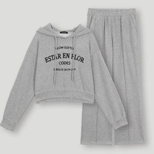 [코데즈컴바인] 나염 크롭 후드 풀밴드 팬츠 셋업 (CKC-XX391W9)