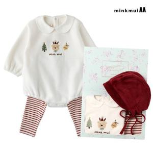 [밍크뮤]IV 쁘띠루돌프SET바디슈트 35C1360401 35C13-604-01 출산백일돌선물