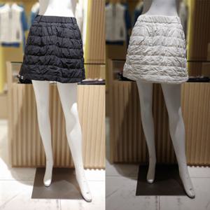 [파리게이츠]521E4PC401-여성 스퀘어 퀼팅 밴드 패딩 큐롯 스커트-(25년겨울)