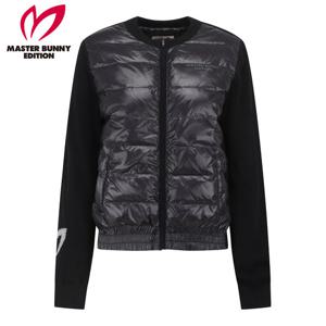 [마스터바니] 여성 바니 심볼 구스다운 블록 집업 가디건