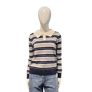 [페이지플린]카라넥 줄무늬배색 니트F5CKN512A