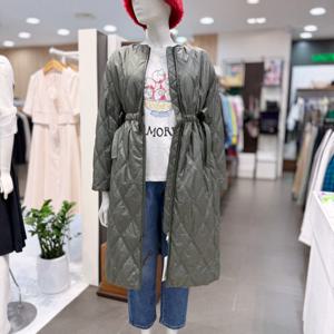 [베네통]허리 스트링 롱 패딩 (BAPDF1461)