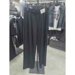 [써드케이]스판원턱와이드면바지 mq6pu178 076 블랙 DG