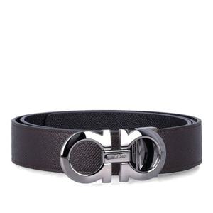 페라가모 리버시블 어드저스터블 간치니 가죽 벨트 67554268911