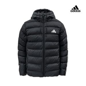아디다스 스트라이프 디테일 후드 다운 자켓 JM8355
