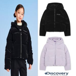 디스커버리키즈DKDJ55056여아 엘리아 벨벳 다운 숏패딩
