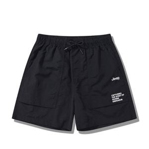 지프 패치 포켓 우븐 반바지 JQ3PTU832BK
