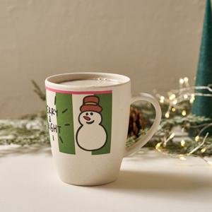 [모던하우스] 메리브라이트 크리스마스 뱀부파이버 손잡이컵 450ml