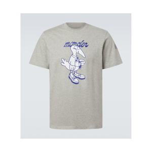 몽클레어 로고 코튼 저지 티셔츠 P01068489