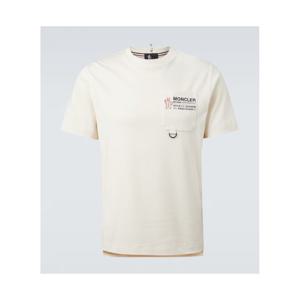 몽클레어 로고 코튼 저지 티셔츠 P01068571