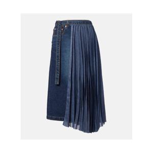 사카이 플리츠 데님 미디 스커트 P01099143