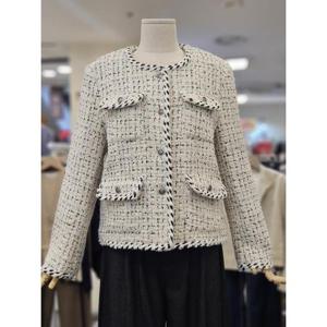 오조크 세이브존01 폴리 배색 포켓 트위드 자켓 FOTSCJA501P