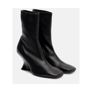 드리스반노튼 75 레더 앵클 부츠 P01080949