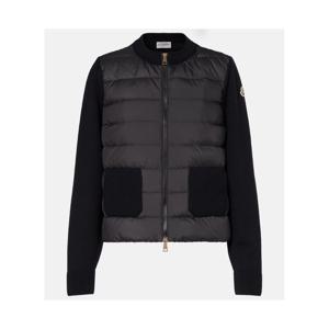 몽클레어 다운 패널 버진 울 카디건 P01101136