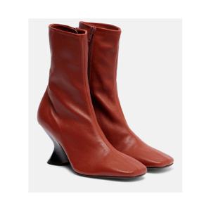 드리스반노튼 75 레더 앵클 부츠 P01080947