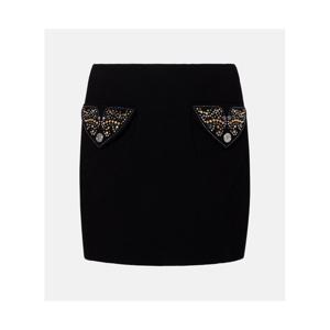 베르사체 버진 울 크레이프 미니스커트 P01080584