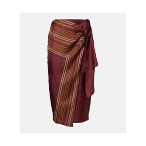 막스마라 Edro 스트라이프 실크 랩 스커트 P01090712