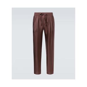 돌체앤가바나 실크 트윌 테이퍼드 팬츠  P01077015