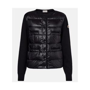 몽클레어 다운 패널 버진 울 카디건 P01068088