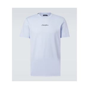 돌체앤가바나 로고 코튼 저지 티셔츠 P01077038