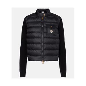 몽클레어 다운 패널 울 캐시미어 카디건 P01101129