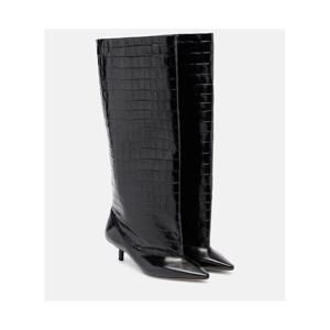 쟈크뮈스 Tourni 크로코 이펙트 레더 니하이 부츠 P01086782