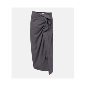 드리스반노튼 러플 코튼 미디 스커트 P01092189