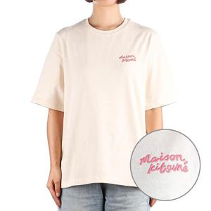 [메종키츠네] 24SS (MW00126KJ0119 FRESH COTTON) 여성 핸드라이팅 반팔 티셔츠