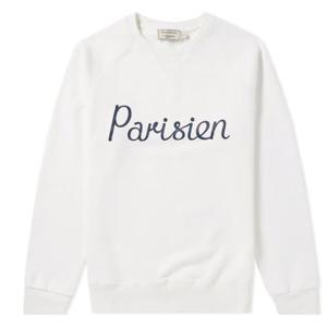 18SS 메종 키츠네 파리지엥 스웨트 셔츠 라떼 AM00301AT1503