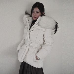 [에고이스트] 요크 다이아퀼팅자수 벨티드 구스 다운 (ER4TD800)