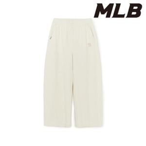 MLB (3APTB1254-50CRS) 베이직 스몰로고 양면지 커브드 와이드팬츠