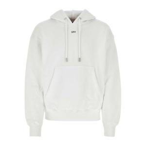오프화이트 코튼 후드티셔츠 OMBB085C99FLE010 0110