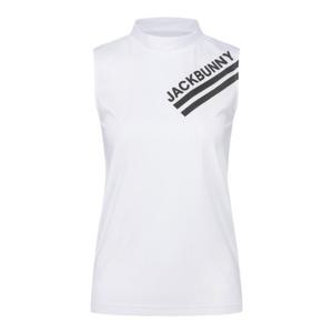 파리게이츠골프민소매 NQC 521D3TSJ81_WH 여성 잭바니 레터링 슬리브리스 티셔츠