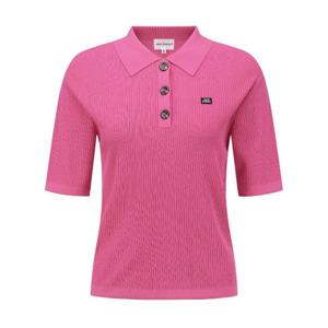 파리게이츠골프긴팔티 NQC 521D3SWJ22_PK 여성 잭바니 카라 골조직 니트