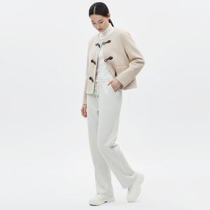 샵앤) 여성 허리밴딩 간절기 와이드 트레이닝 팬츠 PIC-WPT-20879-백멜란지