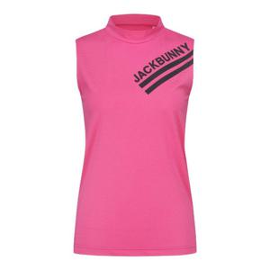 파리게이츠골프민소매 NQC 521D3TSJ81_PK 여성 잭바니 레터링 슬리브리스 티셔츠