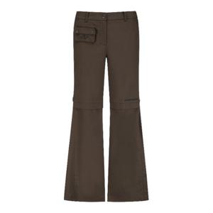 파리게이츠골프바지 NQC 521D3PT301_BR 여성 부츠컷 지퍼 라인 팬츠