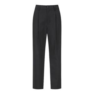 파리게이츠골프바지 NQC 521D3PNA01_BK 여성 로고 투 턱 스트레이트 팬츠