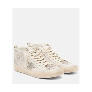 Golden Goose Mid Star 임벨리시드 스웨이드 하이탑 스니커즈 P01132980
