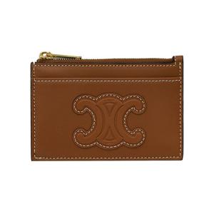 셀린느 스무스 램스킨 지퍼 카드지갑 탄 10K583EMJ 04LU