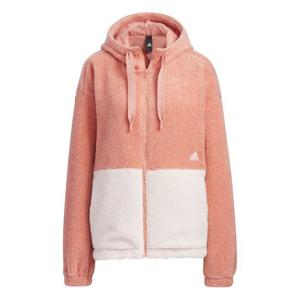 [아디다스 키즈]아디다스 컬러블록 플리스 뽀글이 집업후드 자켓 핑크 IK9864